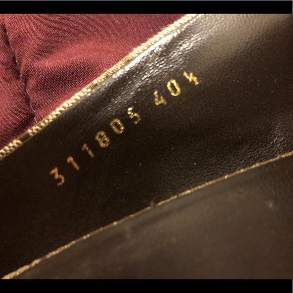 Auth. GUCCI Studded logo Peep-Toe Pump Size 40 1/2 - Picture 8 of 8